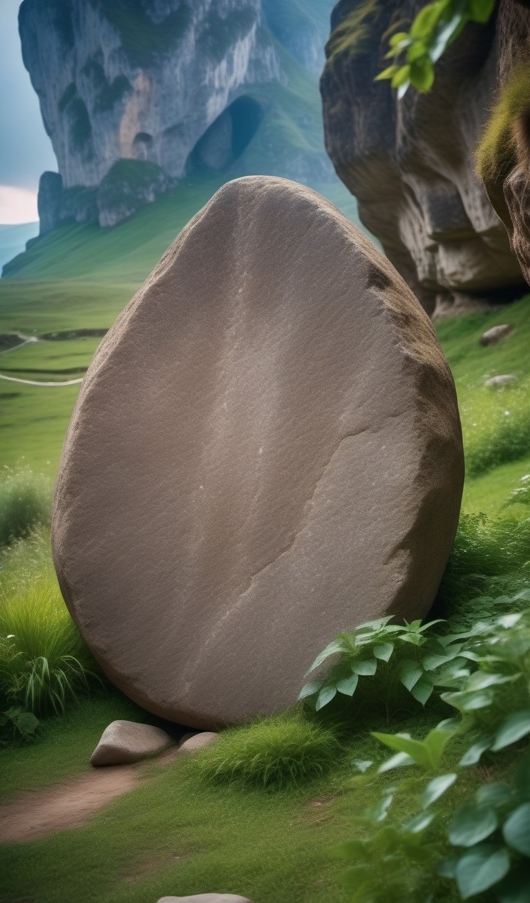 большой камень-валун большой камень-валун